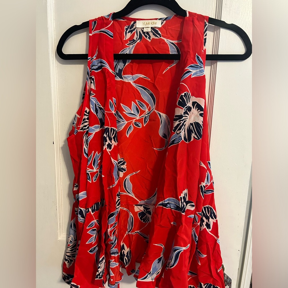 Yumi Kim Women’s Cold Shoulder Top Size Large